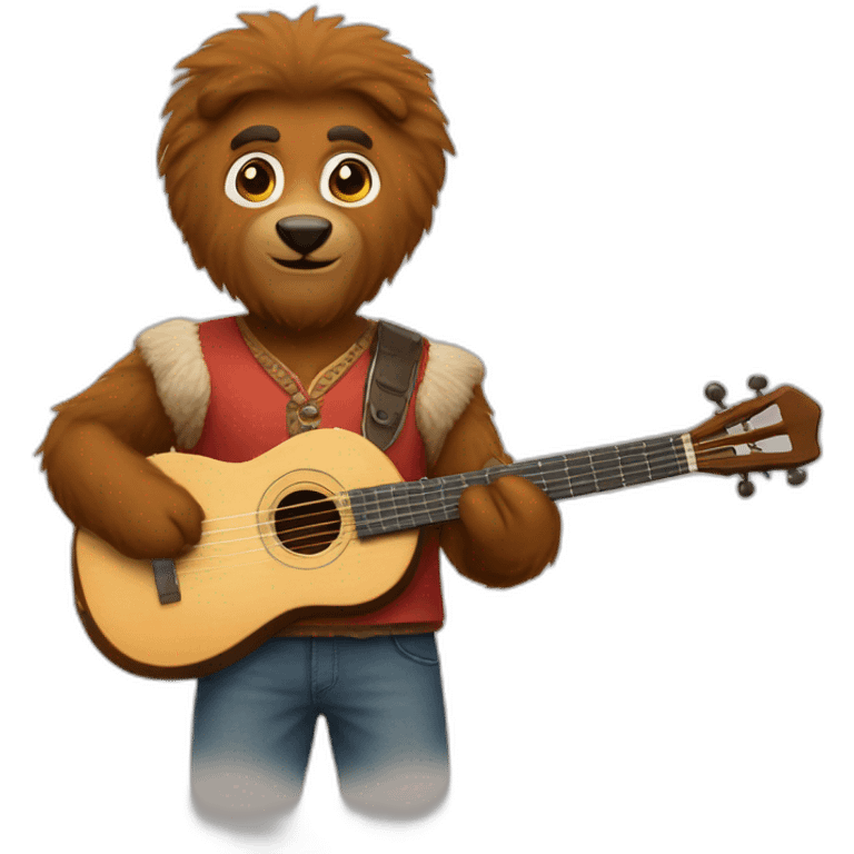 Grizzle and balalaika  emoji