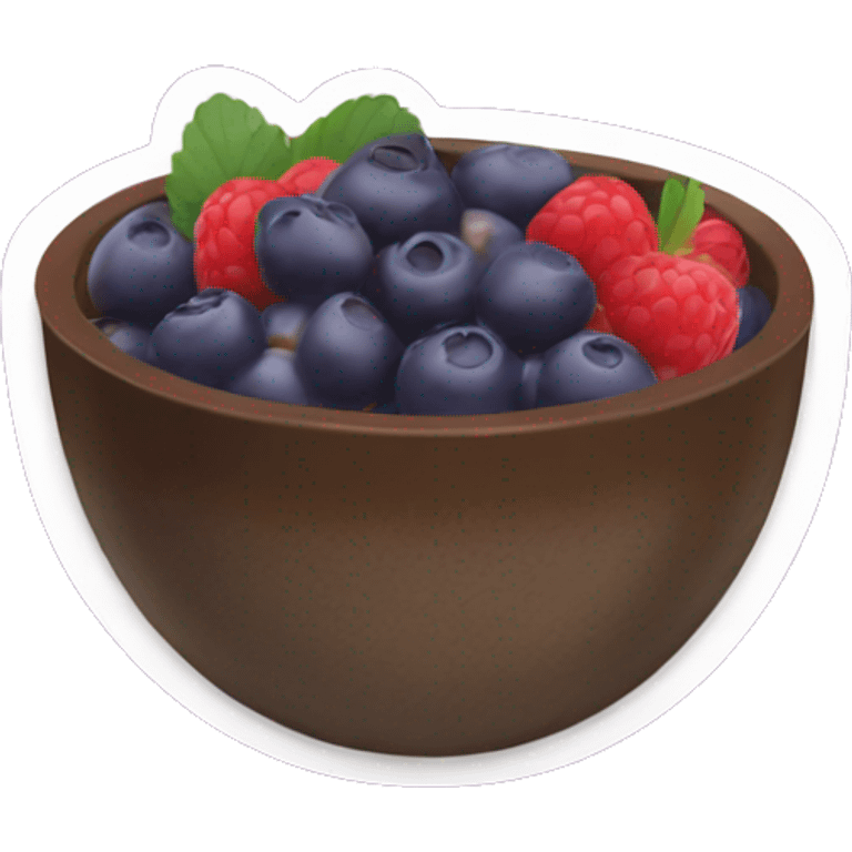 açaí bowl with nutella emoji