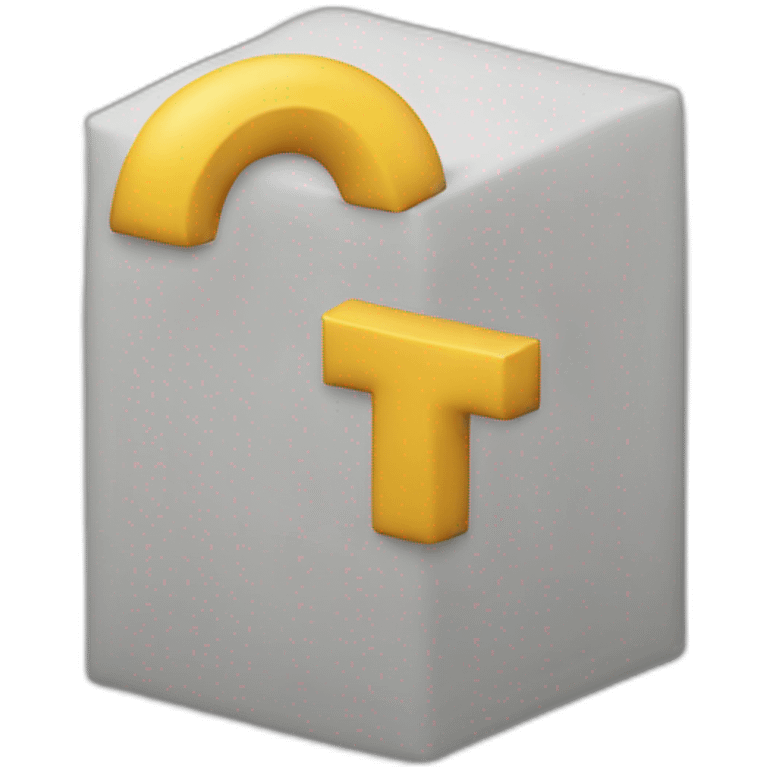 The combined letter J+M in 3D  emoji