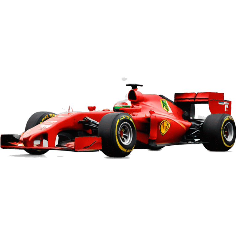 Ferrari red f1 car  emoji