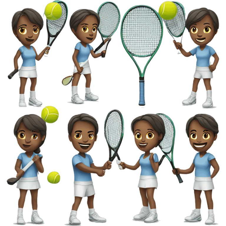 People playing tennis emoji