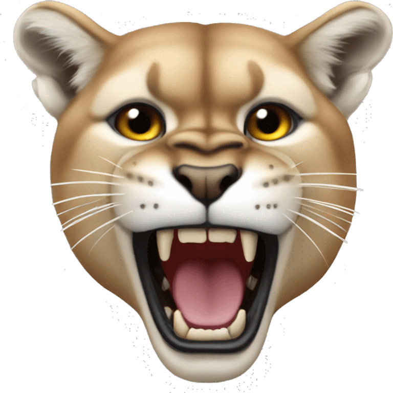 Cougar growling emoji