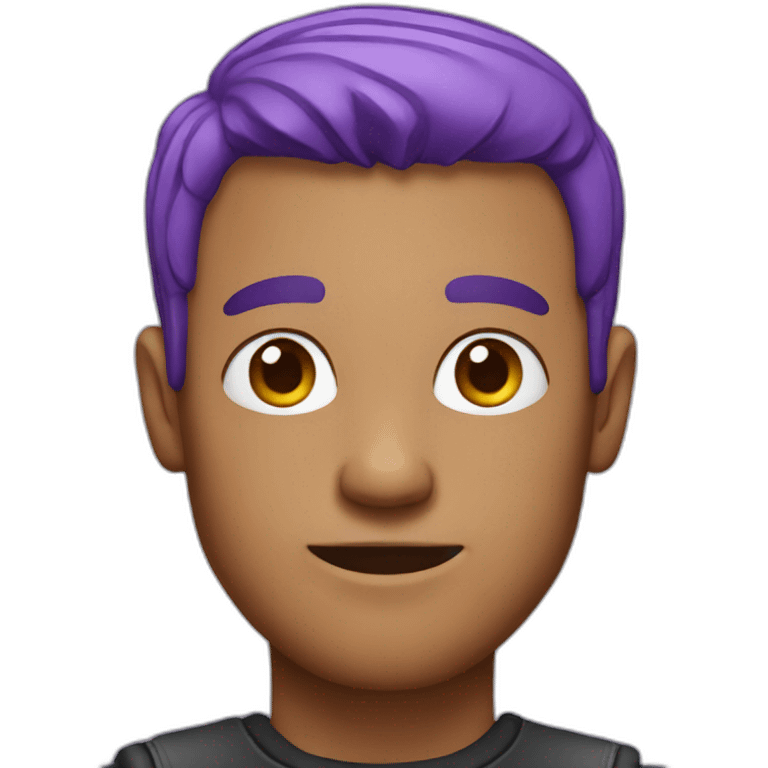 guy with purple hair emoji