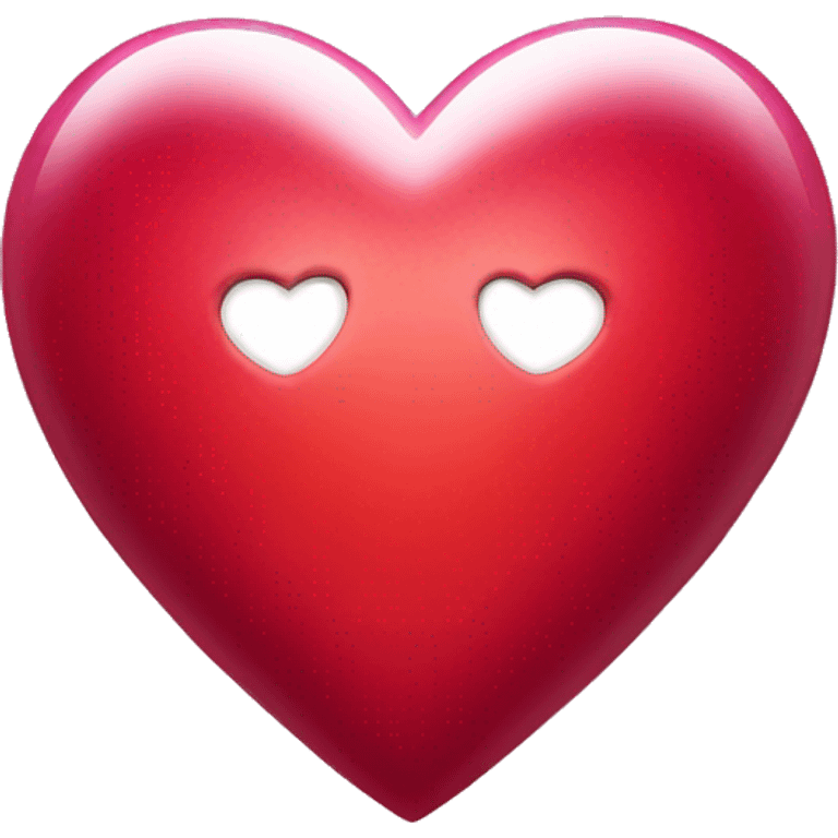 shiny crimson heart emoji