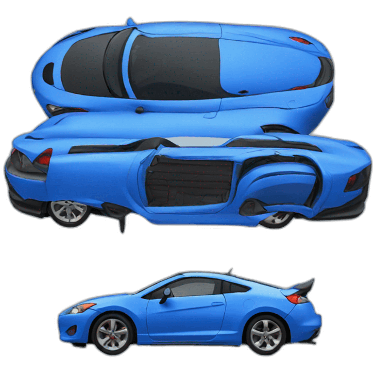 Mitsubishi eclipse blue emoji