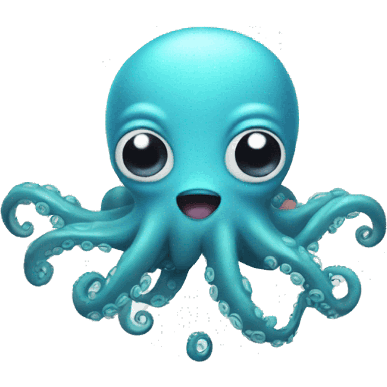 a smart octopus based entierly on kinito pet emoji