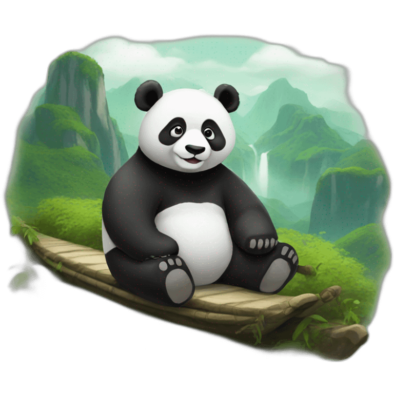 panda on a journey emoji