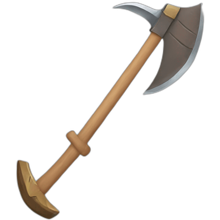 Goofy warrior axe emoji