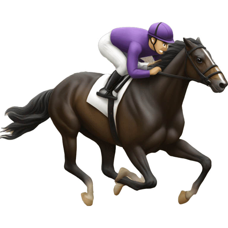 New Zealand trotting horse winning a race emoji