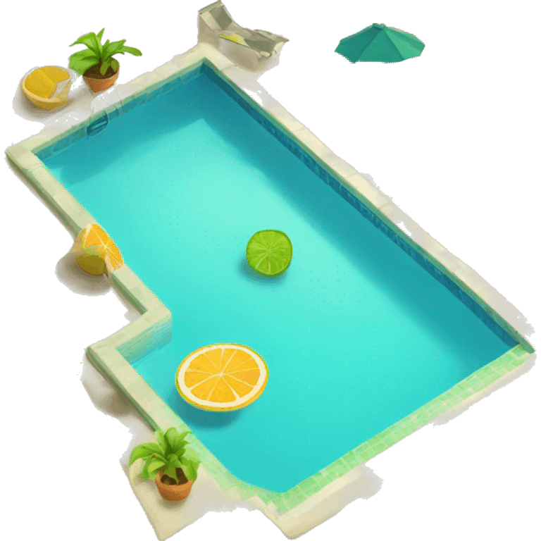 pool and mojito emoji