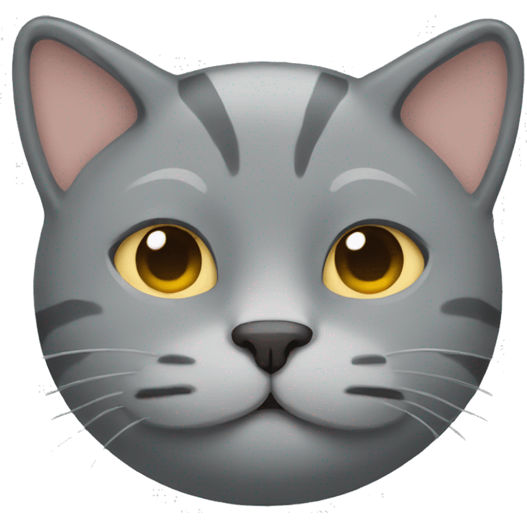 Gray cat sleeping  emoji