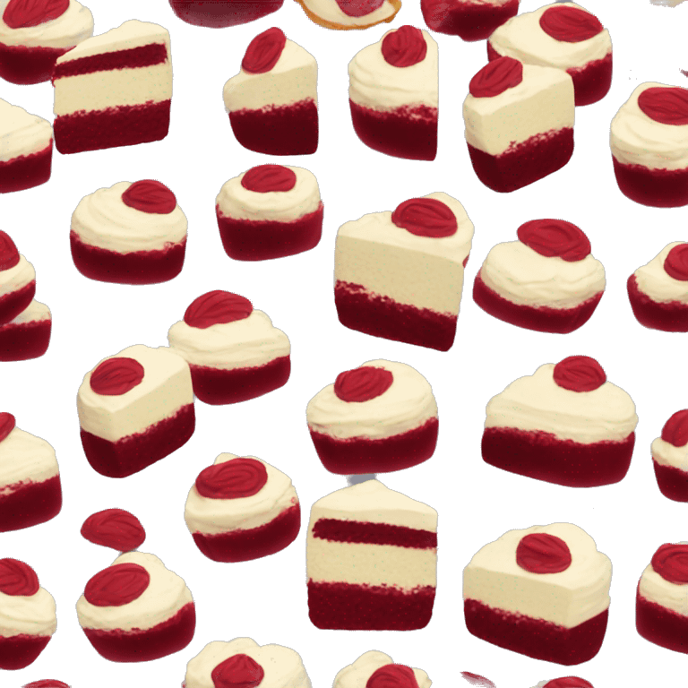 red velvet cake emoji