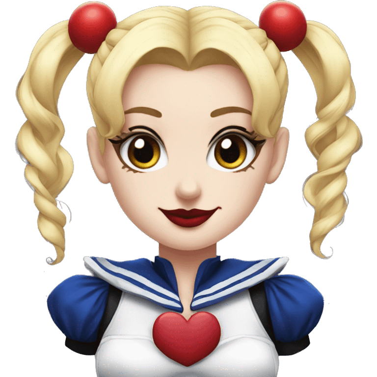 Sailor moon harley quinn  emoji