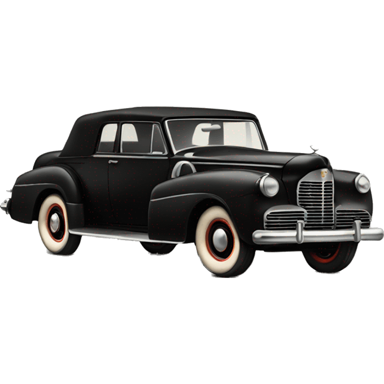 Black vintage Lincoln  emoji