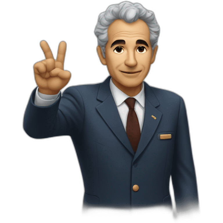 Aldo Moro doing the « ok » gesture emoji