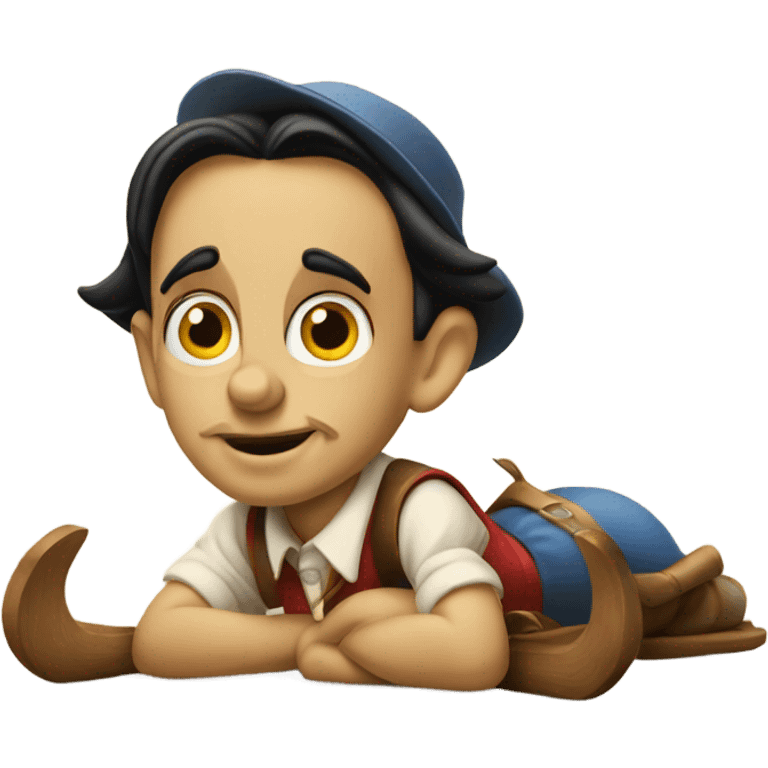 Pinocchio lying emoji