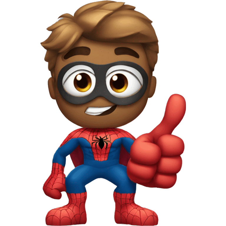 Spider-Man with thumb up emoji