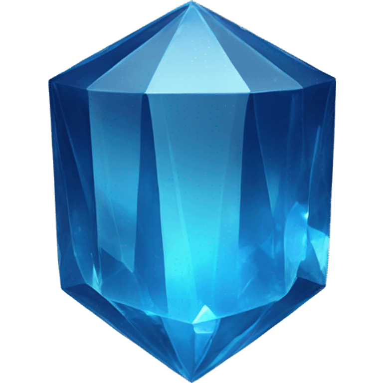 Blue Hexgon Crystal emoji