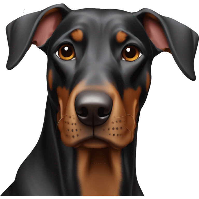 DOBERMAN A coté d'une porsche 911 emoji