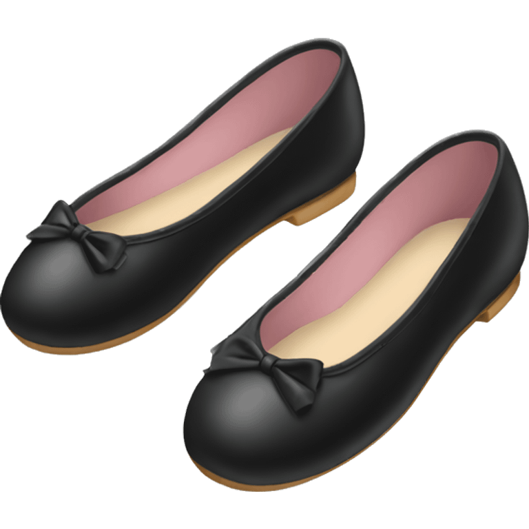 Black ballerina shoes  emoji