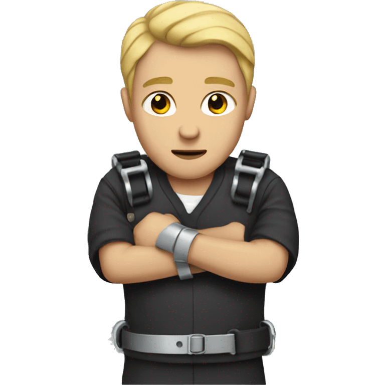 Prisoner with handcuffs  emoji