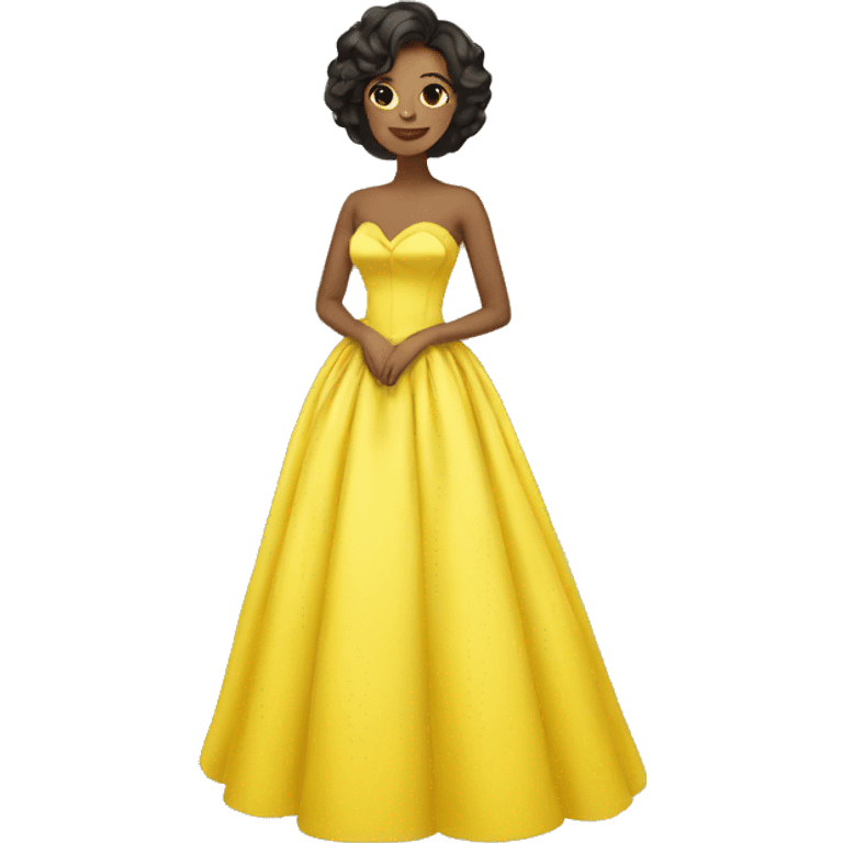 yellow ball gown emoji