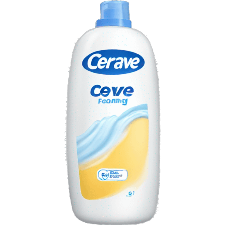 cerave washing foam bottle emoji