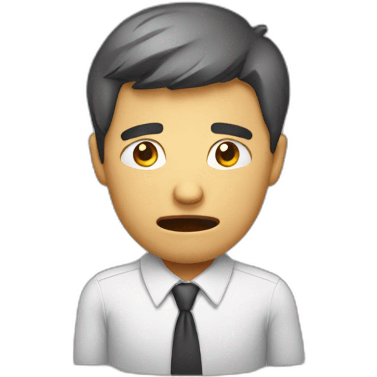 stressed businesss man emoji