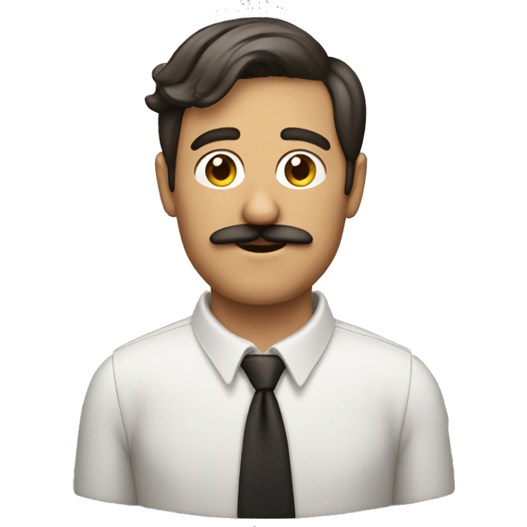 guy 20 years old italian with moustache  emoji