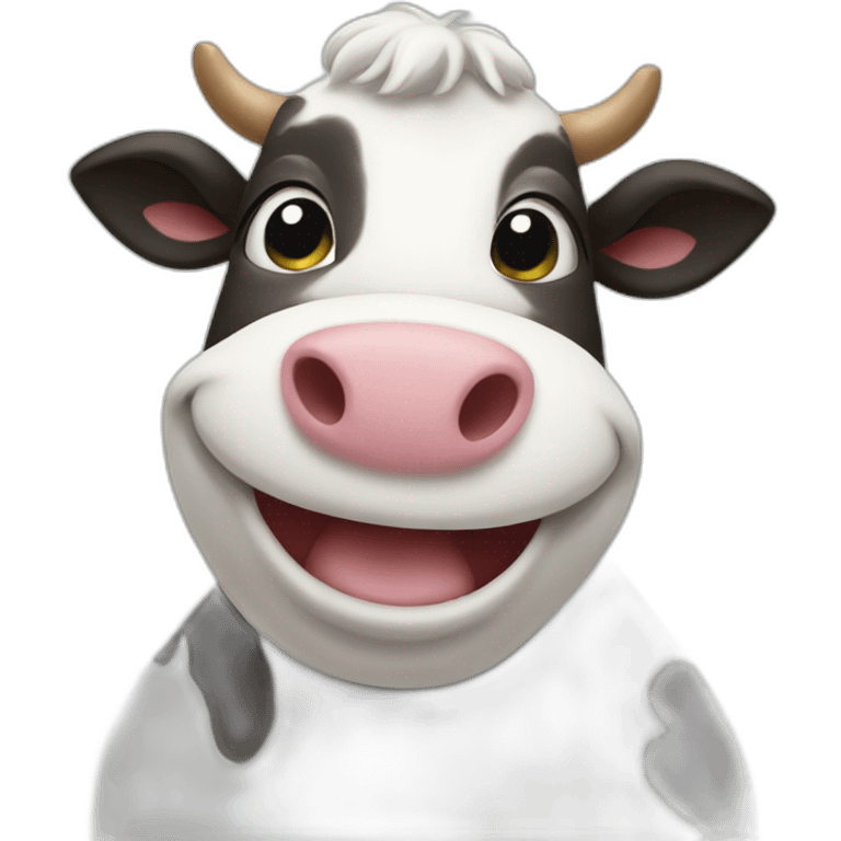 happy cow teacher emoji