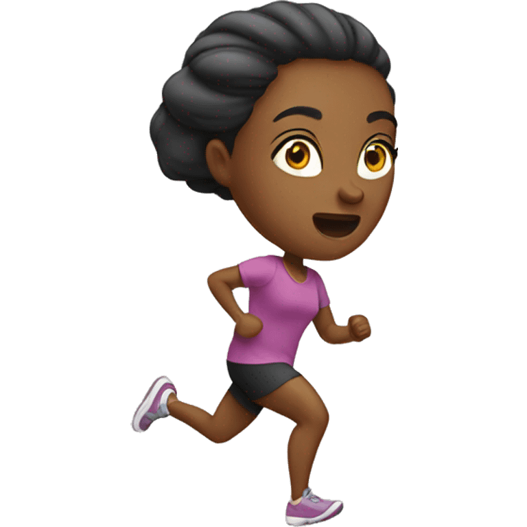 running t-shirt woman emoji