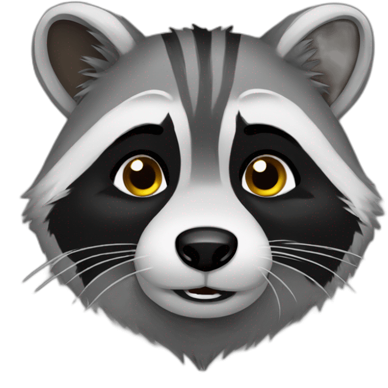 sassy raccoon with regrets emoji