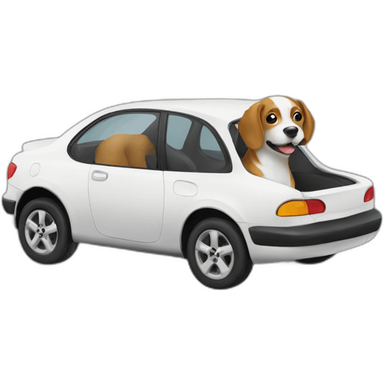 dog-car emoji