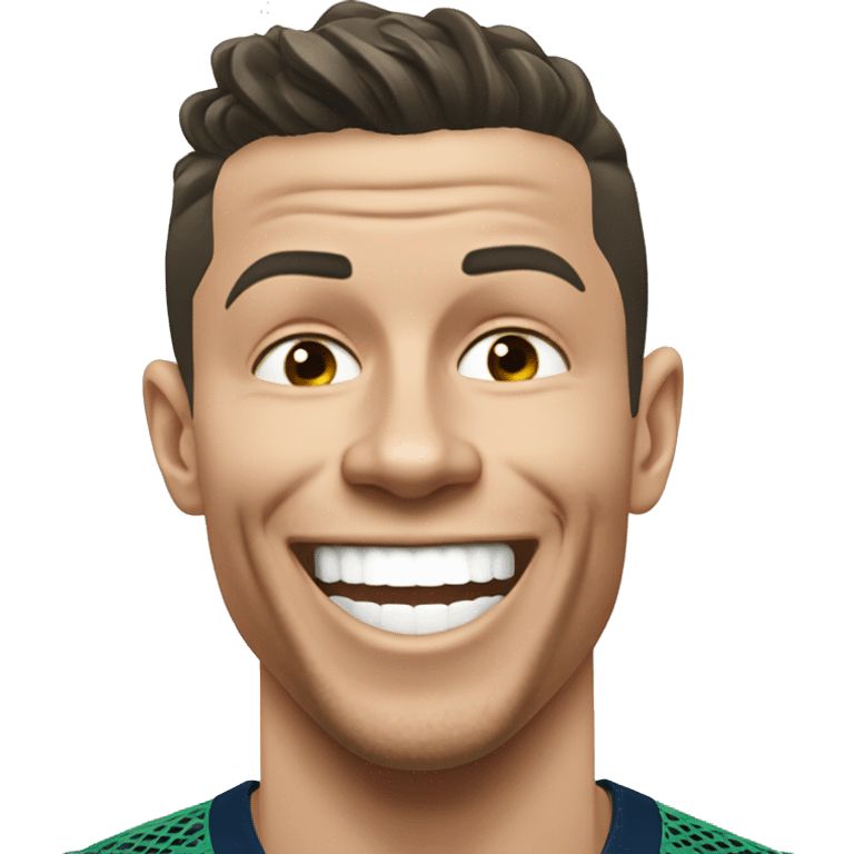 Cristiano ronaldo laughing emoji