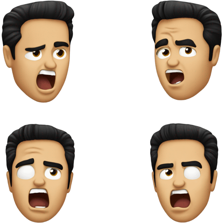 elvis yawning emoji