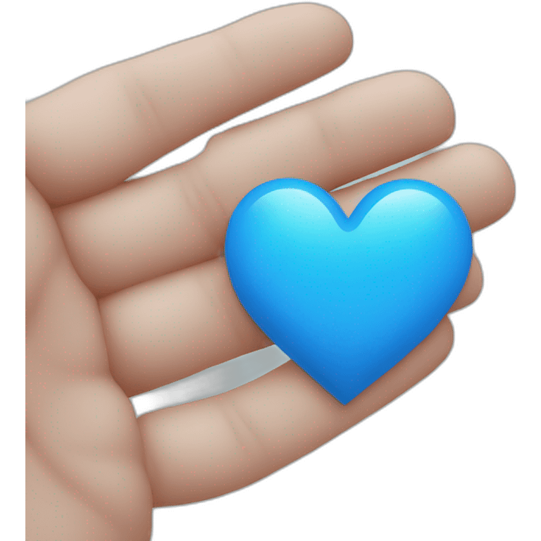 Blue heart broke emoji