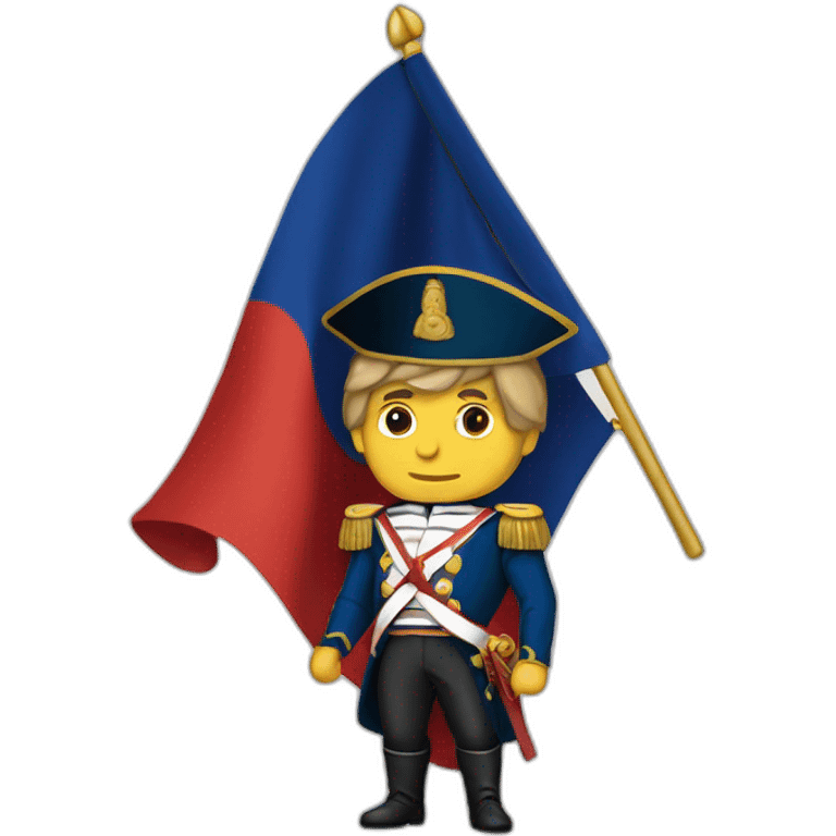 Napoléon who holds the french flag  emoji