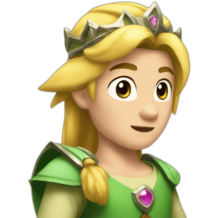 Link turn into princess emoji