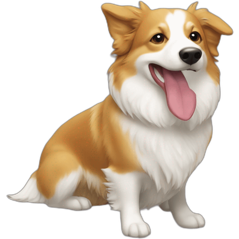 Duck tolling retriever corgi duck hunting emoji