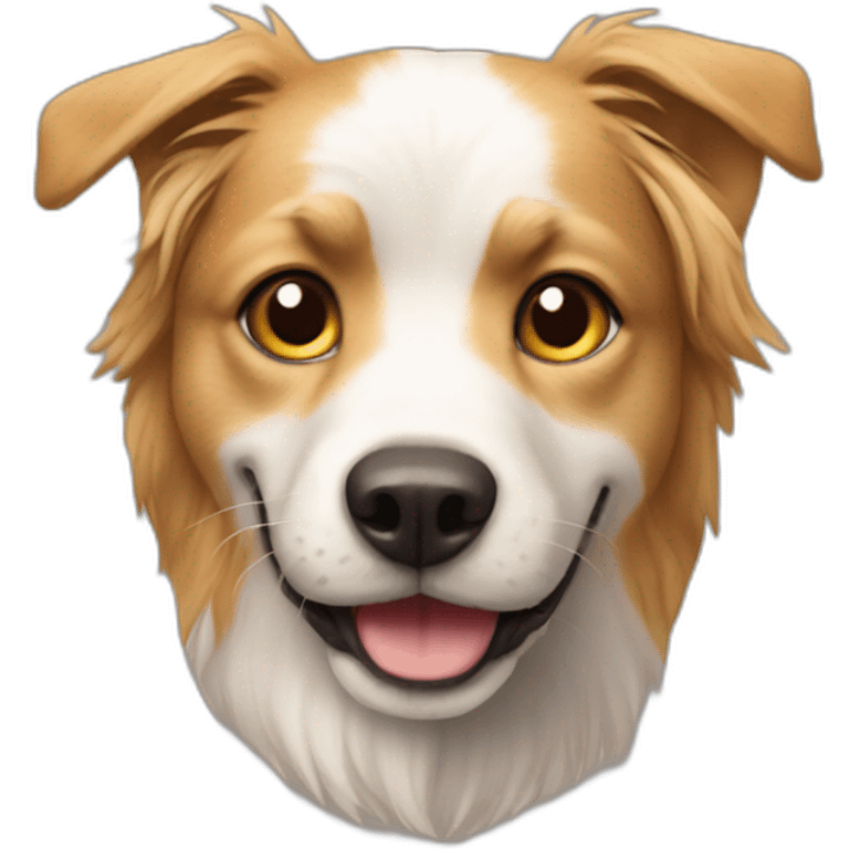 chat sur un chien emoji