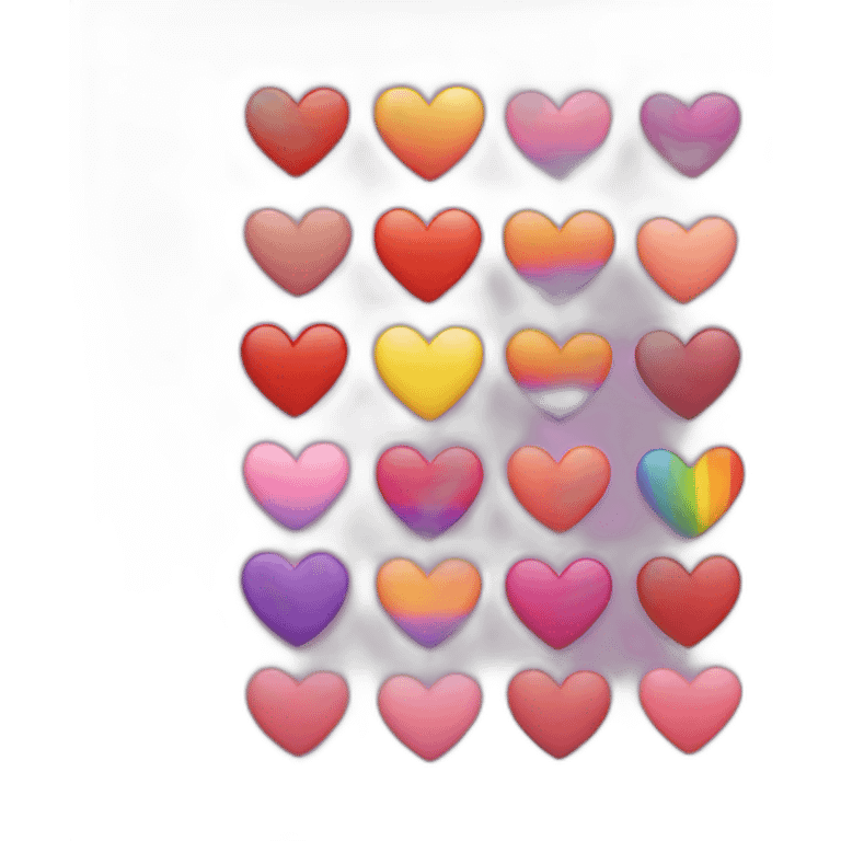 Lgbt heart emoji