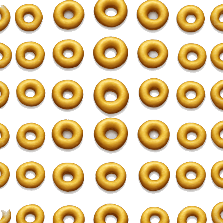 one square yellow doughnut with a slightly large hole emoji