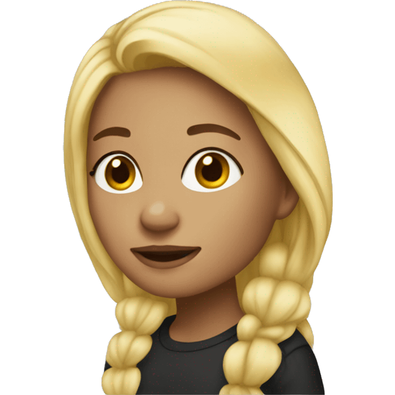 Scorpio girl with blonde hair emoji