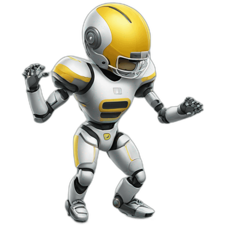 robot playing football emoji