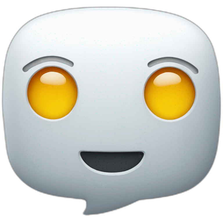 robot speech bubble emoji