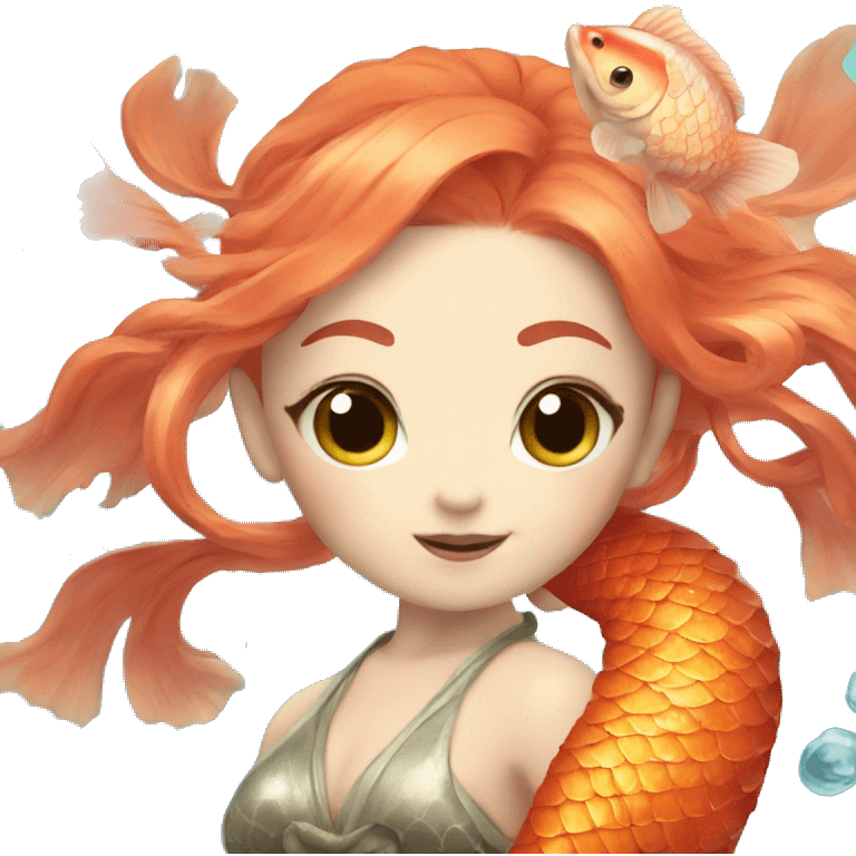 Japanese koi mermaid  emoji