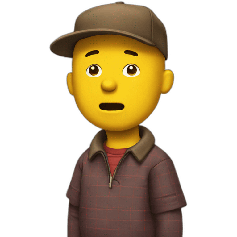 Charlie brown in simpsons emoji