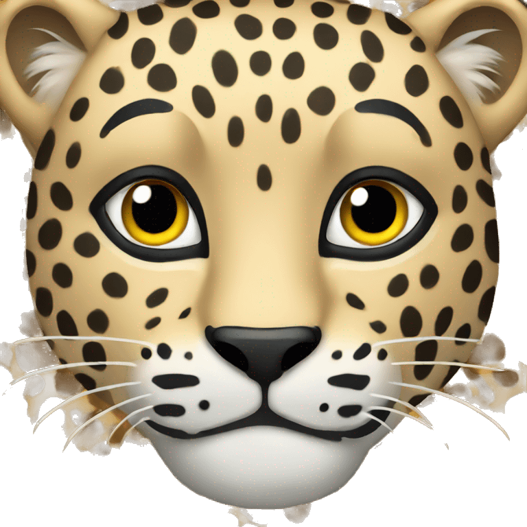 Front facing leopard  emoji