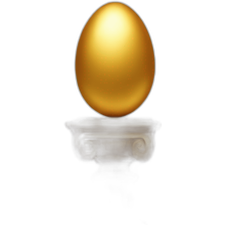 golden egg on pedestal emoji