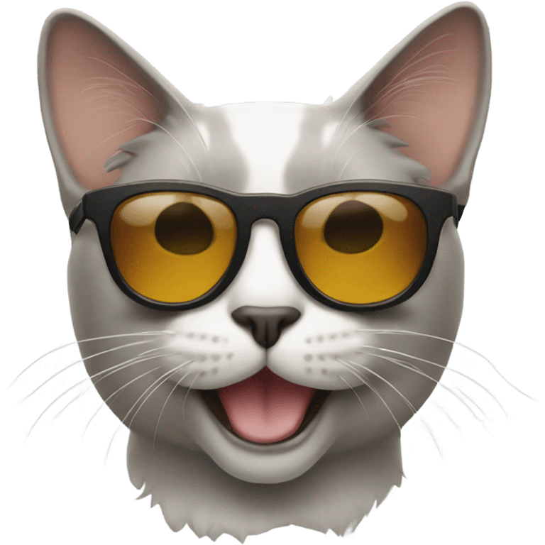 Cat with sunglasses emoji